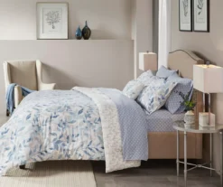 Leisha Blue Full 8-Piece Reversible Comforter Set -Home Store 810523128 810523131 810523129 810523130 4