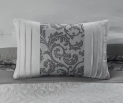 Casey Gray Embroidered King 8-Piece Comforter Set -Home Store 810523138 810523139 10