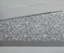 Casey Gray Embroidered King 8-Piece Comforter Set -Home Store 810523138 810523139 3 1