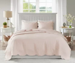 Genoa Scalloped Coverlet Set