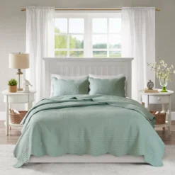 Genoa Scalloped Coverlet Set -Home Store 810523154 810523158