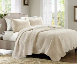 Genoa Scalloped Coverlet Set -Home Store 810523156 810523160 2
