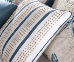 Rockaway Blue Reversible Coverlet Set -Home Store 810523177 810523178 810523179 4