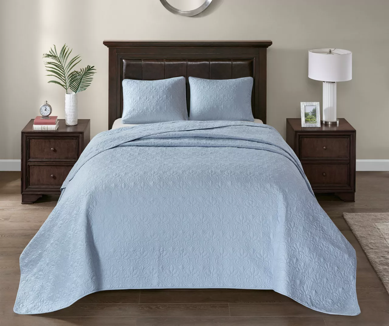 Vancouver Blue King 3-Piece Bedspread Set 5 Vancouver Blue King 3-Piece Bedspread Set - Image 3