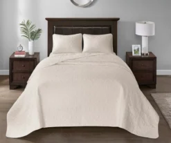 Vancouver Cream King 3-Piece Bedspread Set -Home Store 810523205 810523207 810523242 810523252 2