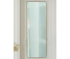 Gold Rounded Over-The-Door Mirror -Home Store 810523408 2