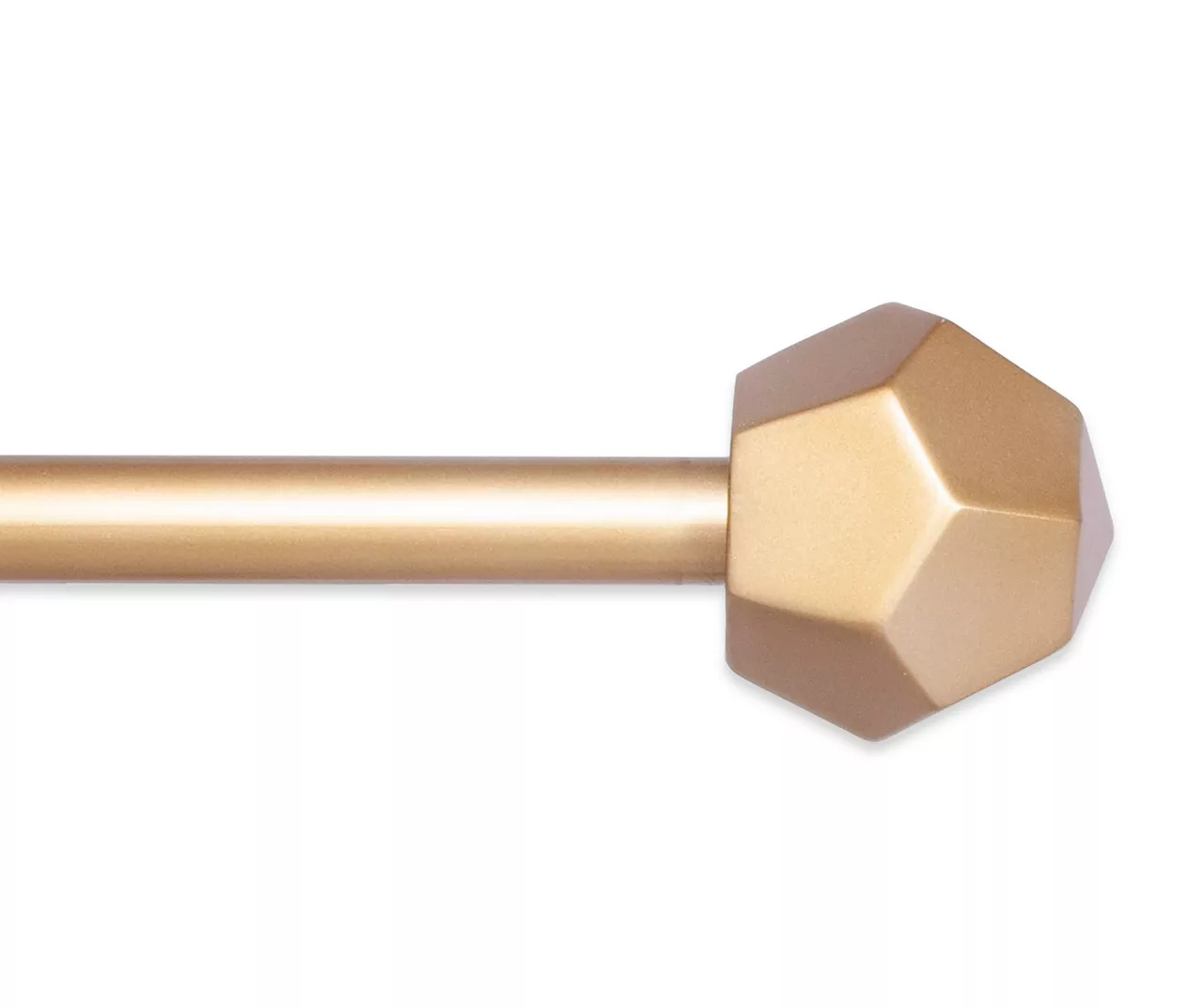 River Burnished Brass 5/8" Steel Decorative Curtain Rod, (36" - 66") 3 River Burnished Brass 5/8" Steel Decorative Curtain Rod, (36" - 66")