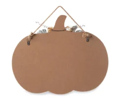 "Welcome" White Pumpkin Hanging Wall Decor 7 "Welcome" White Pumpkin Hanging Wall Decor -Home Store 810526354 3