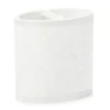 White Herringbone Toothbrush Holder -Home Store 810530724