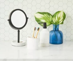 White Herringbone Toothbrush Holder -Home Store 810530725 810530724 810530723 2 2