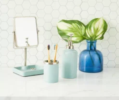 Slate Blue Glaze Toothbrush Holder -Home Store 810530728 810530727 810530726 2