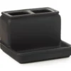 Matte Black Rubberized Toothbrush Holder -Home Store 810530733