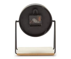 Black Round Elevated Tabletop Clock -Home Store 810534570 3