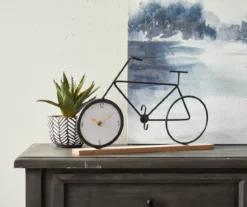 Black Bicycle Tabletop Clock -Home Store 810534611 2
