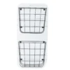 White Wire Double-Bin Mail Wall Organizer -Home Store 810535796
