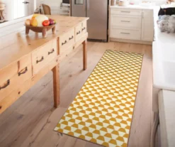 My Magic Carpet Yanis Gold Washable Area Rug -Home Store 810537683 2