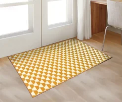 My Magic Carpet Yanis Gold Washable Area Rug -Home Store 810537684 2