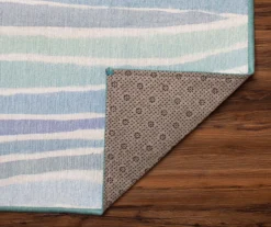 My Magic Carpet Waves Ocean Blue Washable Runner, (2'6" X 7') 12 My Magic Carpet Waves Ocean Blue Washable Runner, (2'6" X 7') -Home Store 810537686 3