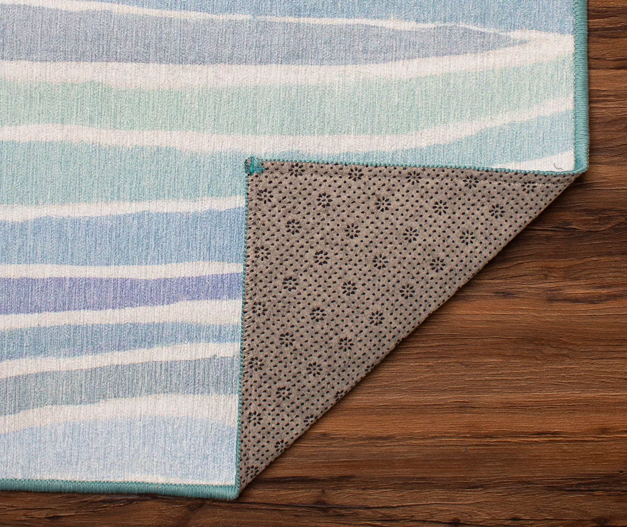 My Magic Carpet Waves Ocean Blue Washable Runner, (2'6" X 7') 5 My Magic Carpet Waves Ocean Blue Washable Runner, (2'6" X 7') - Image 3