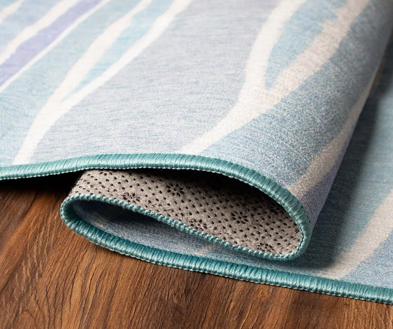 My Magic Carpet Waves Ocean Blue Washable Runner, (2'6" X 7') 7 My Magic Carpet Waves Ocean Blue Washable Runner, (2'6" X 7') - Image 5