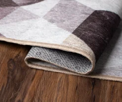 My Magic Carpet Lattice Geometric Neutral Washable Runner, (2'6" X 7') -Home Store 810537743 4