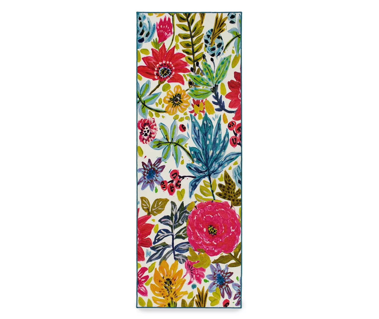 My Magic Carpet Floral Bloom Washable Area Rug 4 My Magic Carpet Floral Bloom Washable Area Rug - Image 2