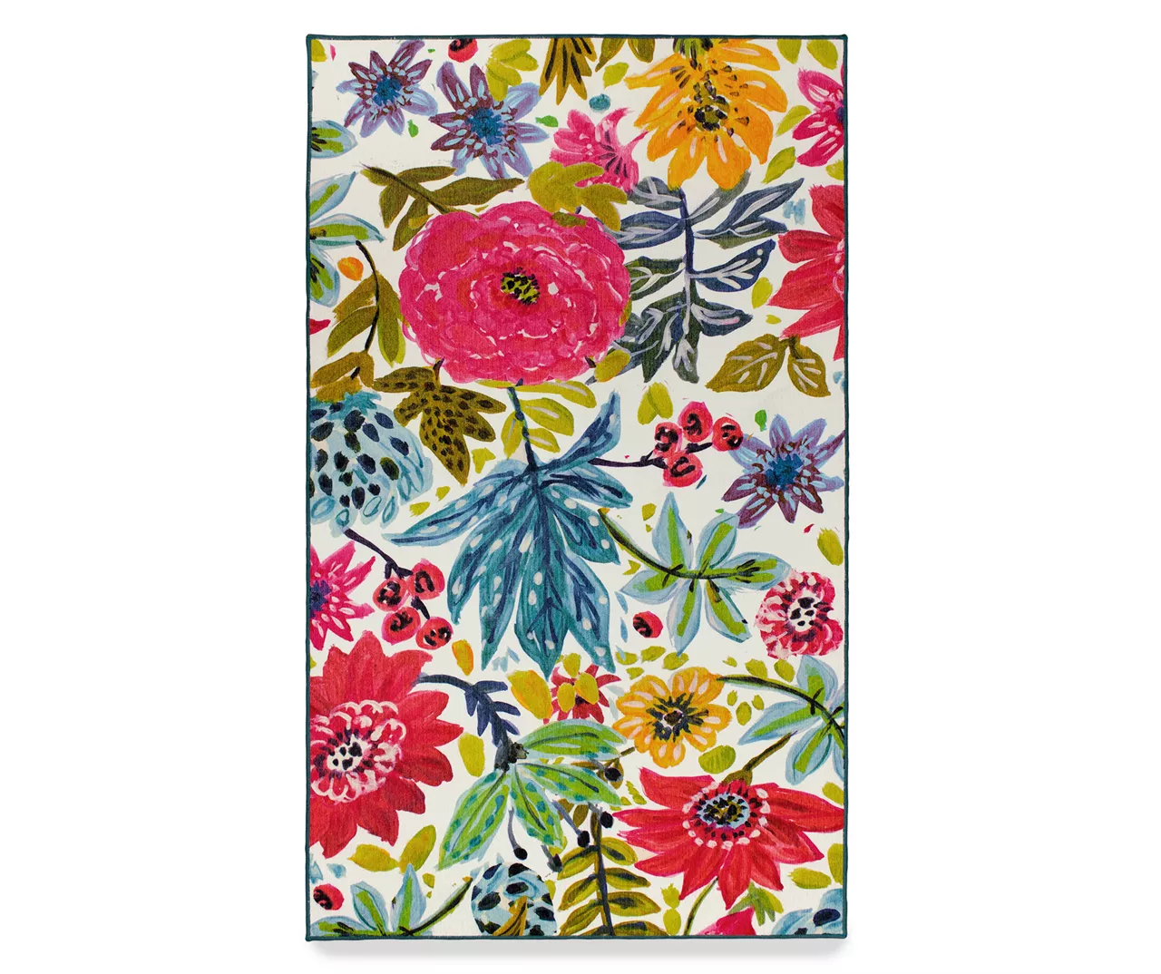 My Magic Carpet Floral Bloom Washable Area Rug 3 My Magic Carpet Floral Bloom Washable Area Rug