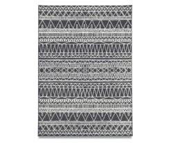 My Magic Carpet Chelsea Aztec Dark Gray Washable Area Rug -Home Store 810537766