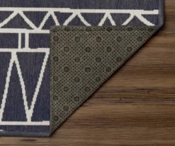 My Magic Carpet Chelsea Aztec Dark Gray Washable Area Rug -Home Store 810537768 3