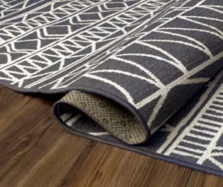 My Magic Carpet Chelsea Aztec Dark Gray Washable Area Rug -Home Store 810537768 4