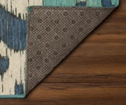 My Magic Carpet Ochre Ikat Steel Blue Washable Runner, (2'6" X 7') -Home Store 810537779 3