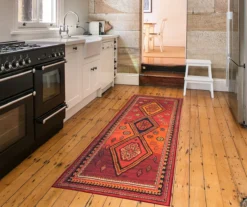 My Magic Carpet Phoenix Kilim Garnet Washable Runner, (2'6" X 7') 12 My Magic Carpet Phoenix Kilim Garnet Washable Runner, (2'6" X 7') -Home Store 810537783 2