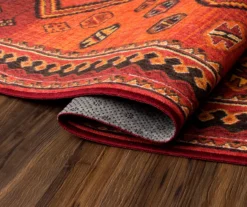 My Magic Carpet Phoenix Kilim Garnet Washable Runner, (2'6" X 7') 14 My Magic Carpet Phoenix Kilim Garnet Washable Runner, (2'6" X 7') -Home Store 810537783 4