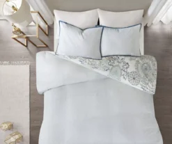 Lian Blue King/California King 3-Piece Reversible Duvet Cover Set 10 Lian Blue King/California King 3-Piece Reversible Duvet Cover Set -Home Store 810538031 810538032 3