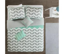 Darcy Yellow Chevron Duvet Cover Set -Home Store 810538041 810538042 810538043 2