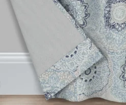 Eclipse Evon Medallion Grommet Blackout Curtain Panel Pair -Home Store 810538069 2