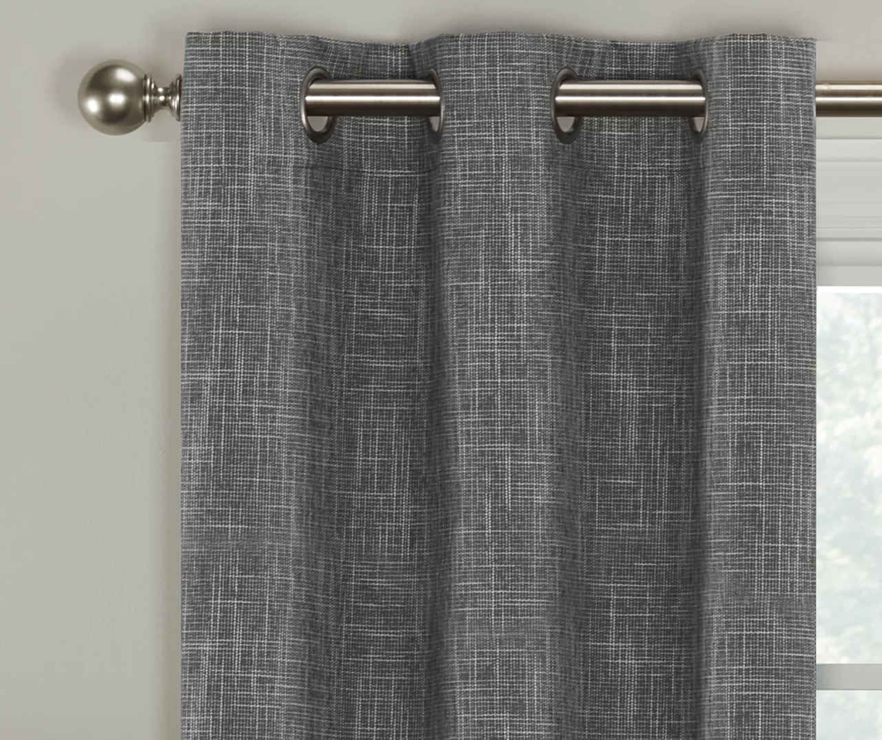 Eclipse Alec Crosshatch Blackout Grommet Curtain Panel Pair 19 Eclipse Alec Crosshatch Blackout Grommet Curtain Panel Pair - Image 17