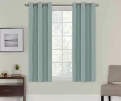 Eclipse Alec Crosshatch Blackout Grommet Curtain Panel Pair 26 Eclipse Alec Crosshatch Blackout Grommet Curtain Panel Pair -Home Store 810538087