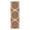 Red & White Medallion Accent Rug, (20" X 60") -Home Store 810539127