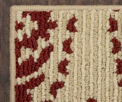 Red & White Medallion Accent Rug, (20" X 60") -Home Store 810539127 4