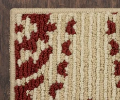 Red & White Medallion Accent Rug, (30" X 46") -Home Store 810539128 4