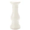 Ivory Ceramic Pillar Candle Holder, (10") 1 Ivory Ceramic Pillar Candle Holder, (10") -Home Store 810544003