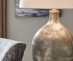 Gray & Gold Jemarie Glass Table Lamp -Home Store 810546701 3