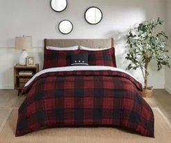 Red Buffalo Plaid Rochester Reversible King 8-Piece Comforter Set -Home Store 810547533 810547534 810547687 810547688 810547689 4 1