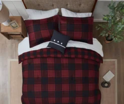 Red Buffalo Plaid Rochester Reversible Twin 6-Piece Comforter Set -Home Store 810547533 810547534 810547687 810547688 810547689 7