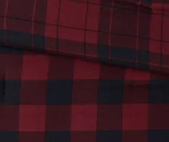 Red Buffalo Plaid Rochester Reversible Twin 6-Piece Comforter Set -Home Store 810547533 810547534 810547687 810547688 810547689 9