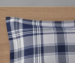 Navy Plaid Leroy Reversible California King 8-Piece Comforter Set -Home Store 810547535 10