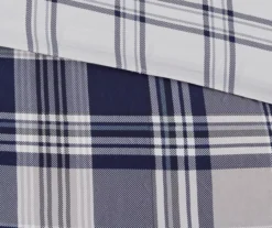 Navy Plaid Leroy Reversible California King 8-Piece Comforter Set -Home Store 810547535 8