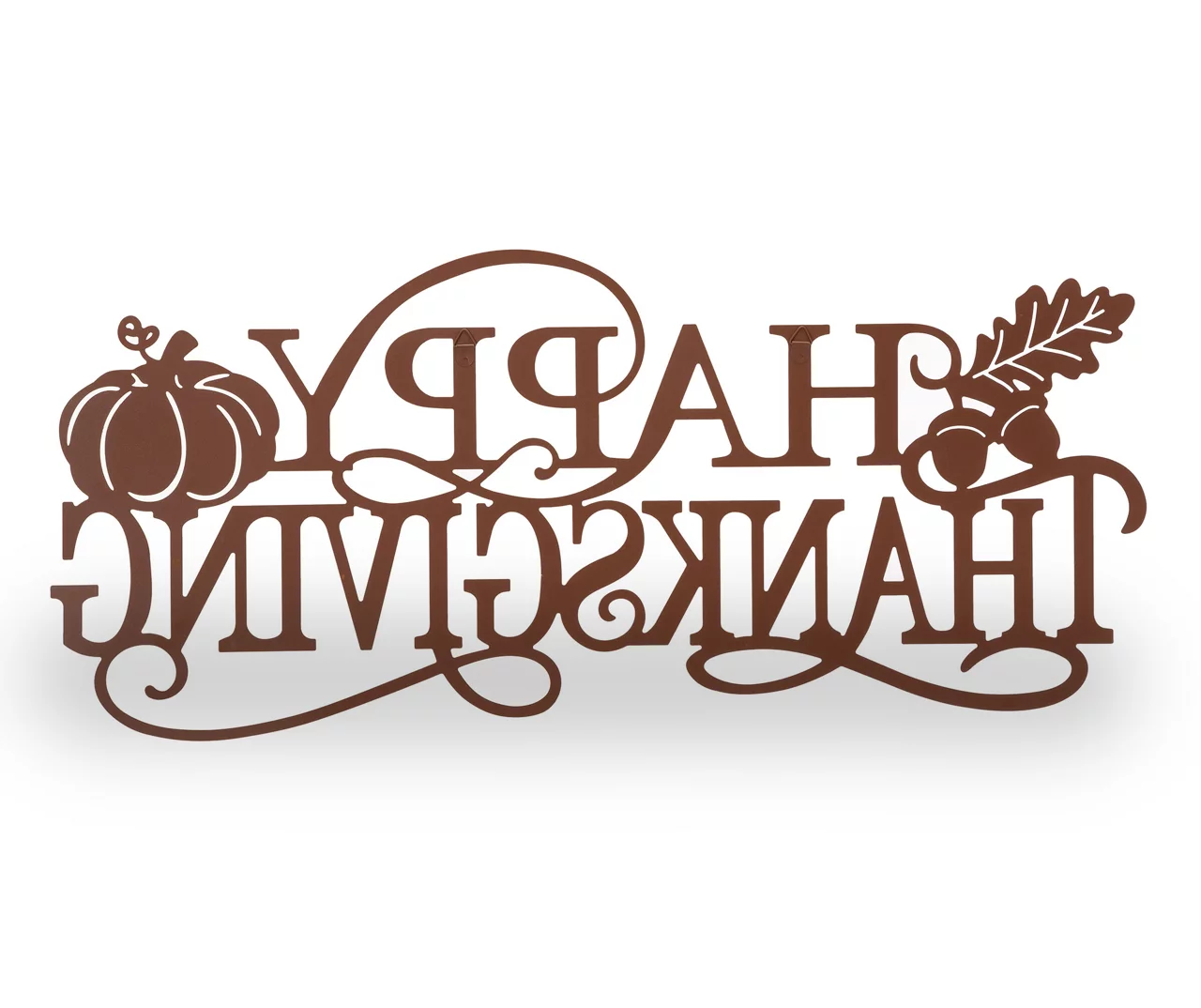 "Happy Thanksgiving" Leaves & Pumpkin Wordscript Wall Decor 4 "Happy Thanksgiving" Leaves & Pumpkin Wordscript Wall Decor - Image 2