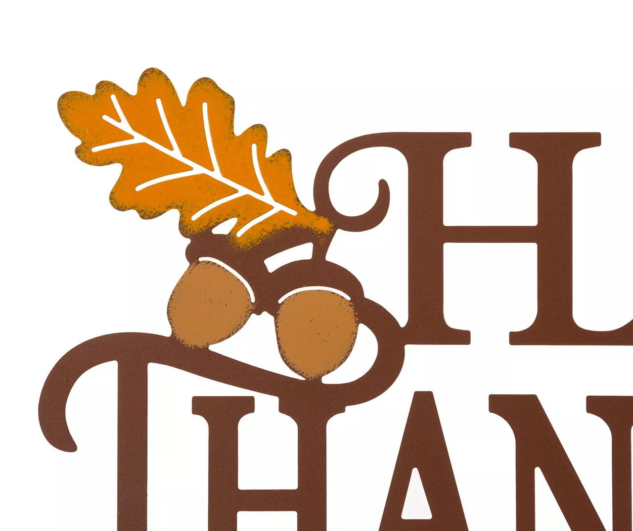 "Happy Thanksgiving" Leaves & Pumpkin Wordscript Wall Decor 5 "Happy Thanksgiving" Leaves & Pumpkin Wordscript Wall Decor - Image 3